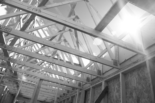 Wooden roof framing truss